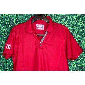 Chick-Fil-A Oobe Team Uniform Employee Women’s Large Red Short Sleeve Polo Shirt